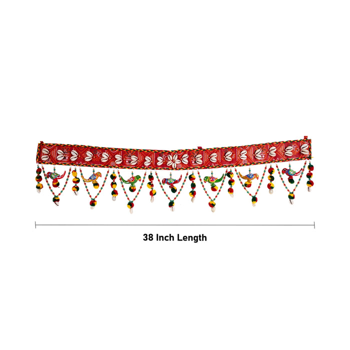 Door Toran - 38 Inches | Artificial Ladi / Beads Design Thoran/ Bandanwar for Home Decor