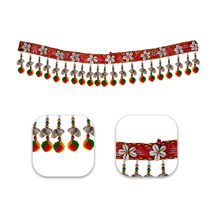 Door Toran - 37 Inches | Artificial Ladi / Chozhi Design Thoran/ Bandanwar for Home Decor