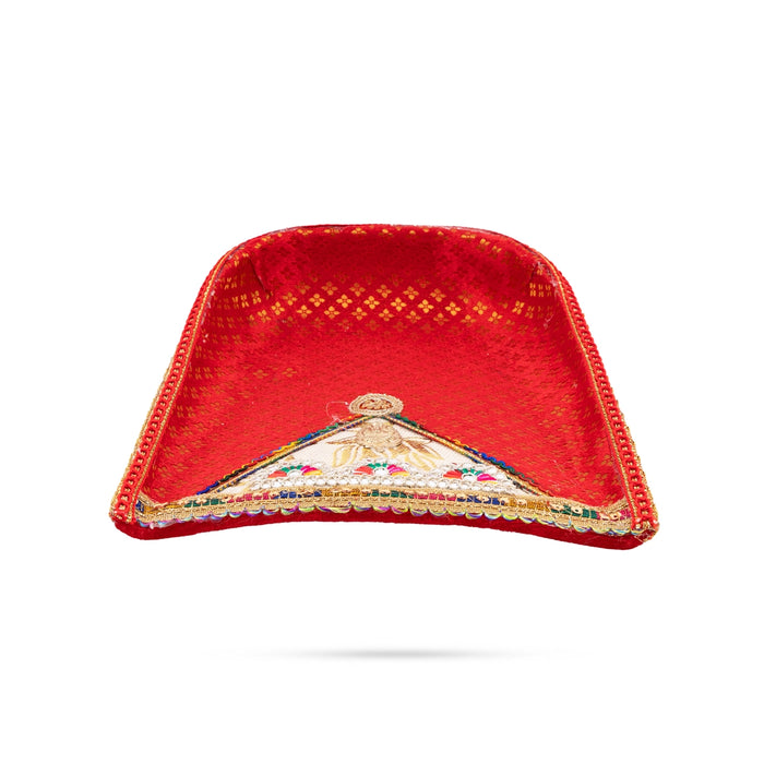 Decorative Moram - 2 x 8 x 8 Inches | Velvet Wedding Soop Decoration/ Decorative Muram for Wedding