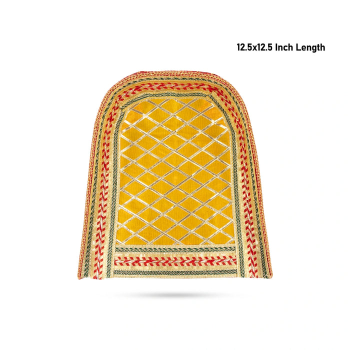 Decorative Moram - 3 x 12.5 x 12.5 Inches | Velvet Wedding Soop Decoration/ Decorative Muram for Wedding