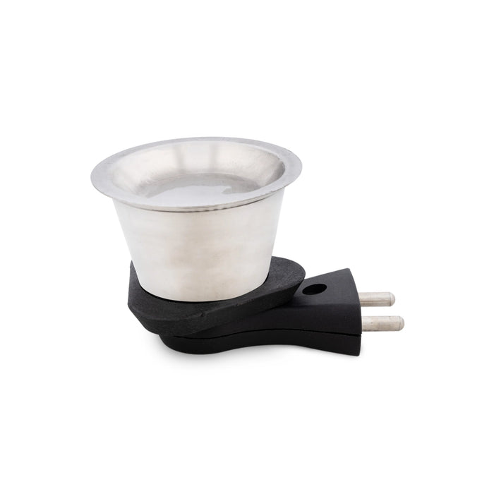 Electric Kapoor Dhani - 2 x 3.5 Inches | Electric Camphor Diffuser/ Steel Camphor Burner for Home