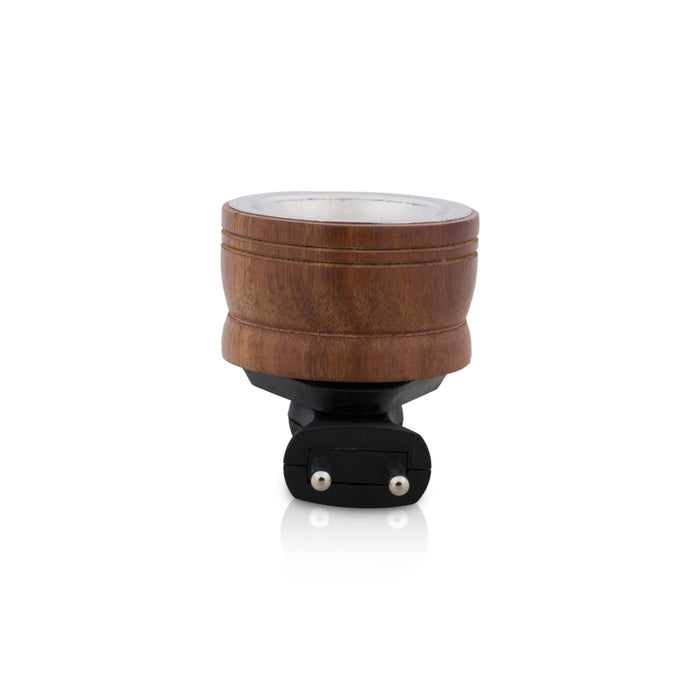 Electric Kapoor Dhani - 2.5 x 3.5 Inches | Electric Camphor Diffuser/ Wooden Cup Camphor Burner for Home