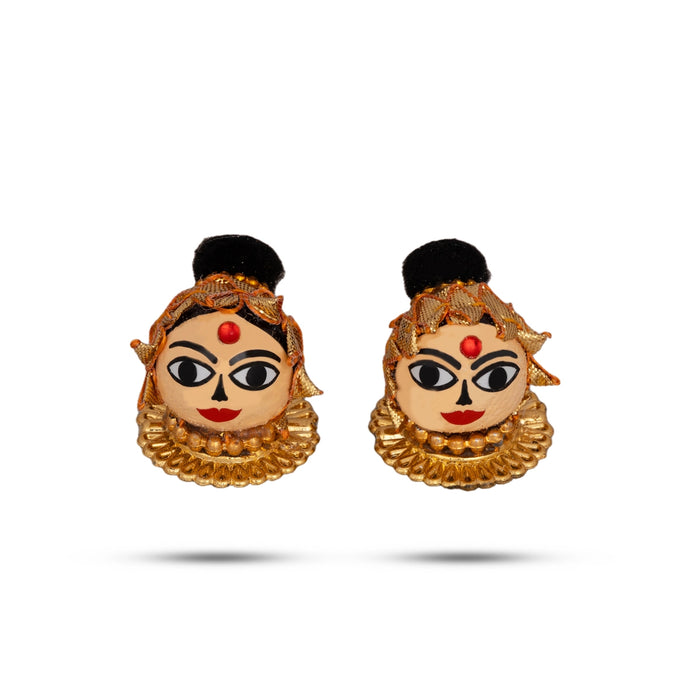 Riddhi Siddhi Murti Pair - 1 x 1 Inch | Lord Ganesh Wife/ Decorative Showpiece for Home Decor