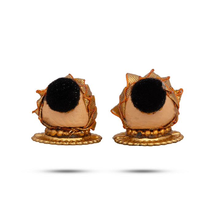 Riddhi Siddhi Murti Pair - 1 x 1 Inch | Lord Ganesh Wife/ Decorative Showpiece for Home Decor