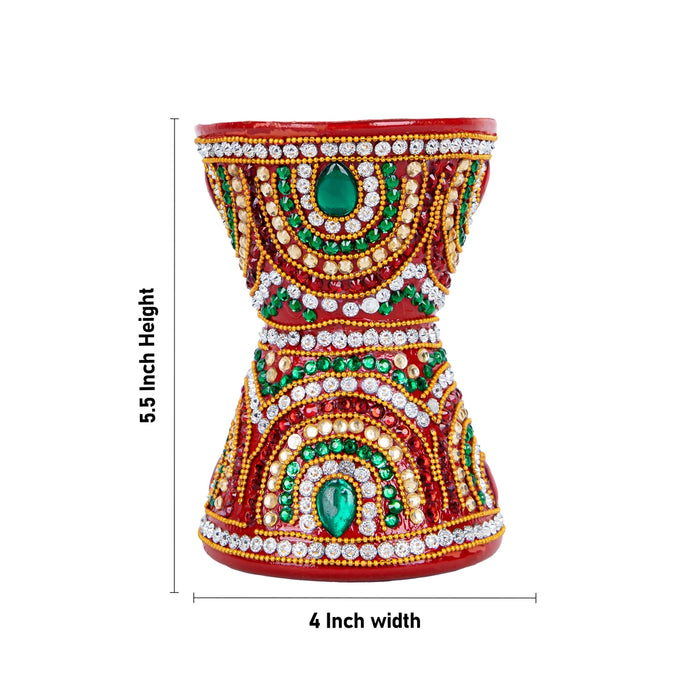 Stone Decorative Lota - 5.5 x 4 Inches | Stone Lota / Kalash Pot for Wedding Occasions