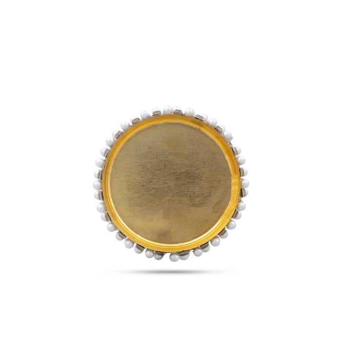Decorative Diya Holder - 0.5 x 1.5 Inches | 12 Pcs/ Pearl Design Candle Holder For Home Decor
