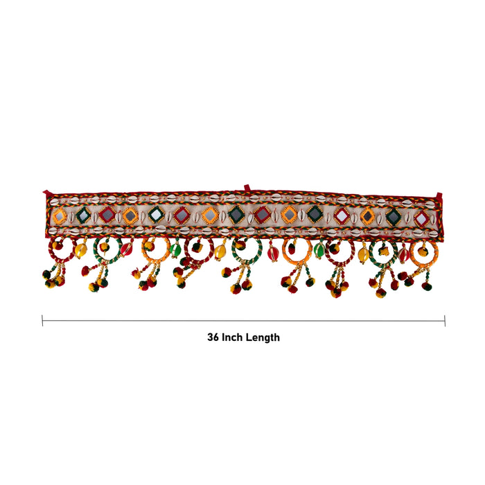 Door Toran - 36 Inches | Decorative Bandhawar/ Stone Design Thoran / Thoranam for Entrance Decor