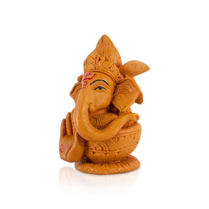 Kalash Ganesha Statue - 6 x 3.5 Inches | Resin Ganpati Idol/ Vinayagar Figurine For Pooja