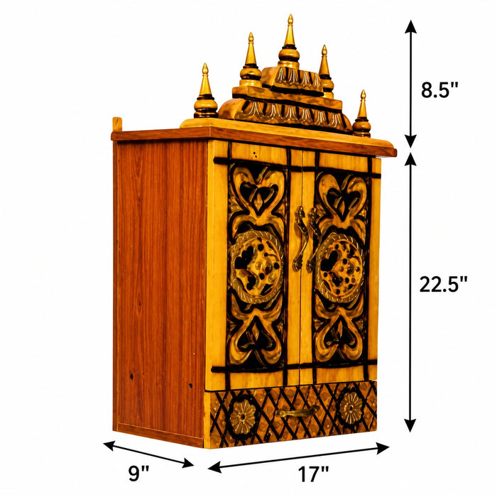 Full Door Mandapam - 31x17x9 Inch - 14 kgs
