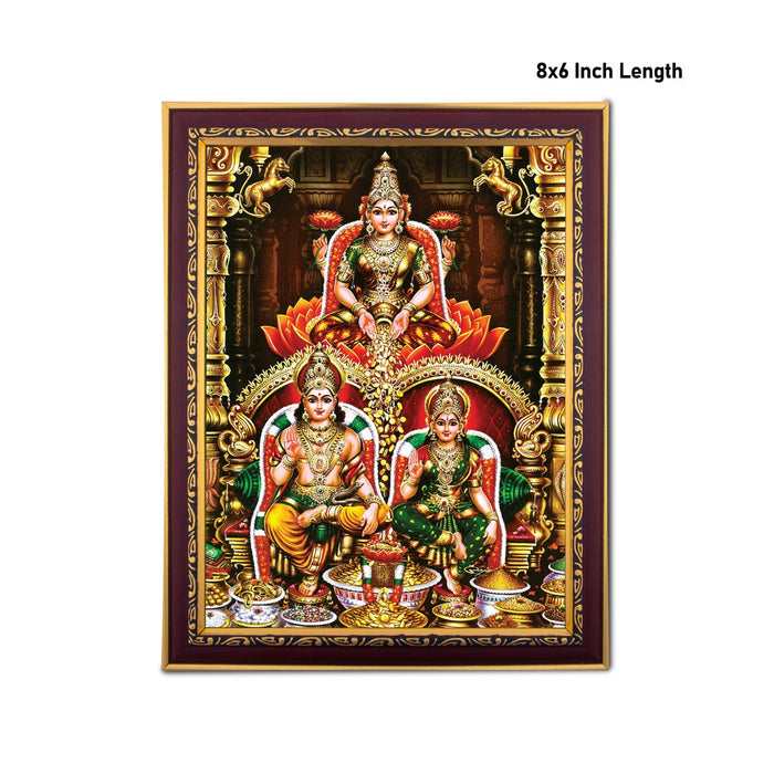Lakshmi Kubera Dhanakarshana Photo Frame | Wall Decor/ Picture Frame For Home Temple And Pooja Rooms