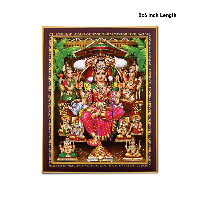 Lalita Tripura Sundari Photo Frame | Wall Decor/ Picture Frame For Home Temple And Pooja Rooms