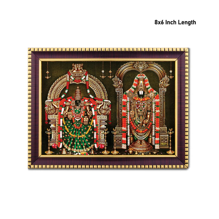 Perumal Thayar Photo Frame | Wall Decor/ Picture Frame For Home Temple And Pooja Rooms