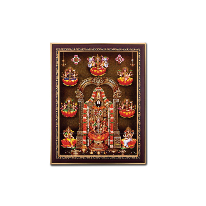 Perumal with Ashtalakshmi Photo Frame | Picture Frame for Pooja Room Decor