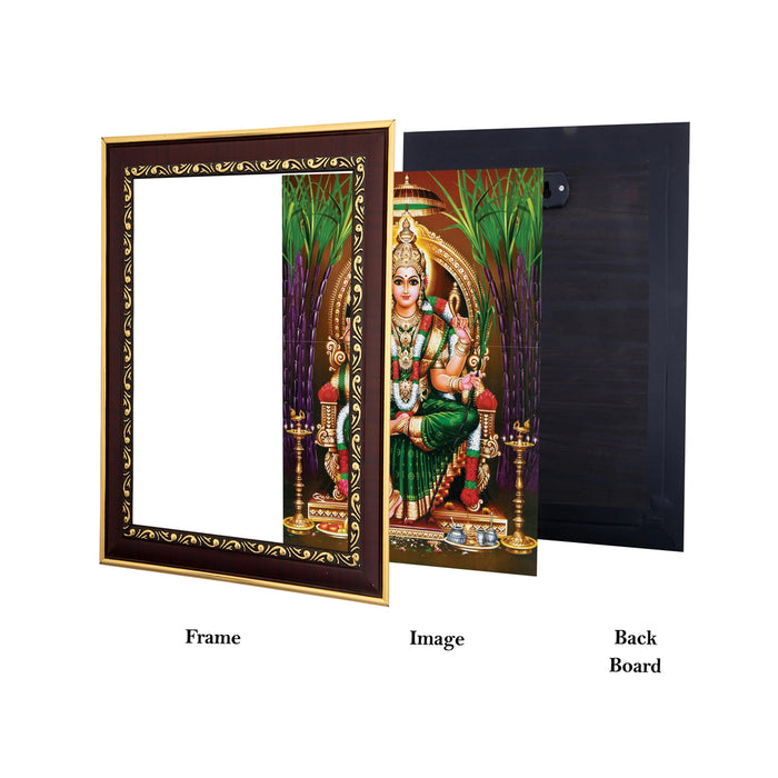 Sri Rajarajeshwari/ Lalitha/ Tripura Sundari Mata Photo Frame | Picture Frame for Pooja Room Decor