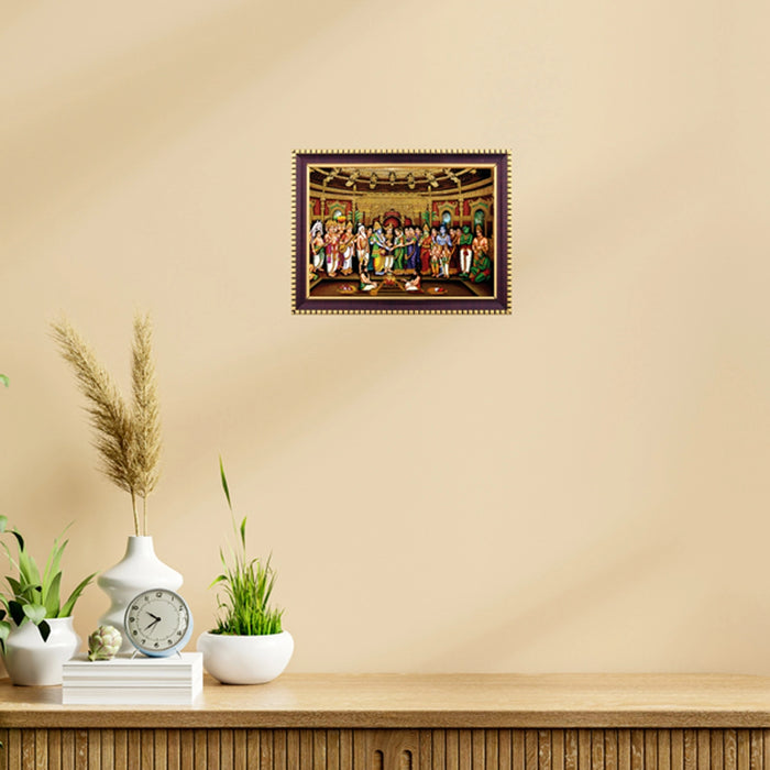 Lakshmi Murti With Cow Photo Frame | Wall Decor/ Picture Frame For Home Temple And Pooja Rooms