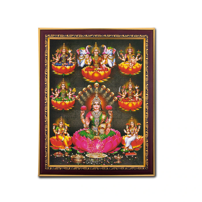Ashtalakshmi Photo Frame | Wall Decor/ Picture Frame For Home Temple And Pooja Rooms