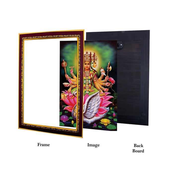 Gayatri Devi Photo Frame | Wall Decor/ Picture Frame For Home Temple And Pooja Rooms