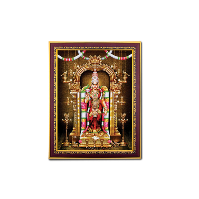 Meenakshi Amman Photo Frame | Wall Decor/ Picture Frame For Home Temple And Pooja Rooms
