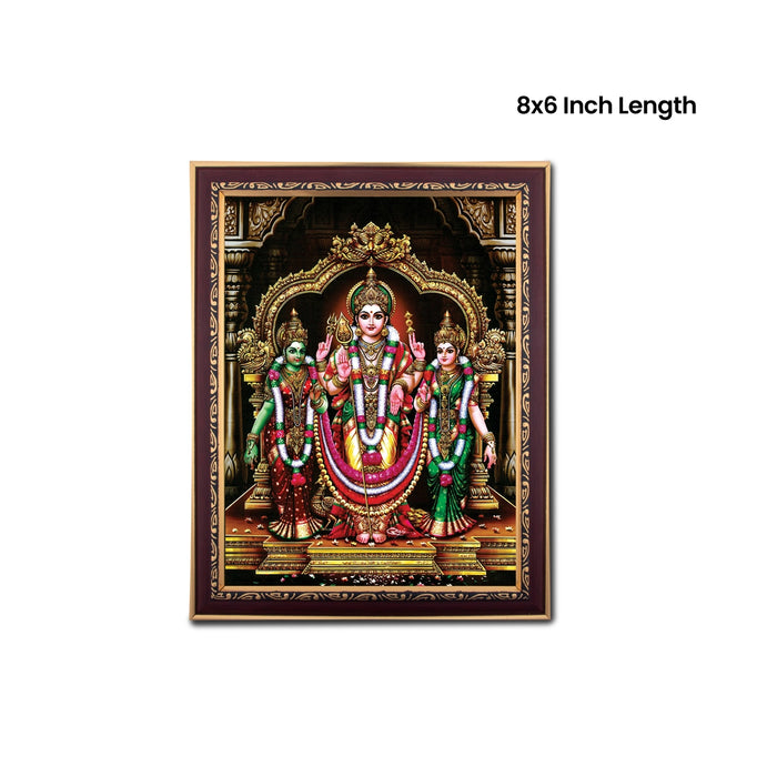 Murugan Valli Deivanai Photo Frame | Wall Decor/ Picture Frame For Home Temple And Pooja Rooms