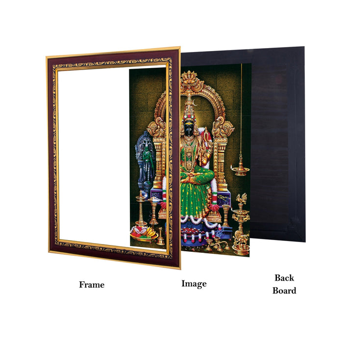 Kanchi Kamakshi Murti Photo Frame | Wall Decor/ Picture Frame For Home Temple And Pooja Rooms