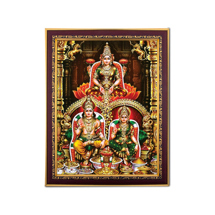 Lakshmi Kubera Dhanakarshana Photo Frame | Wall Decor/ Picture Frame For Home Temple And Pooja Rooms