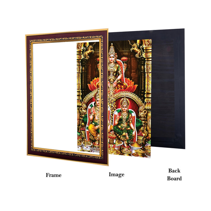 Lakshmi Kubera Dhanakarshana Photo Frame | Wall Decor/ Picture Frame For Home Temple And Pooja Rooms