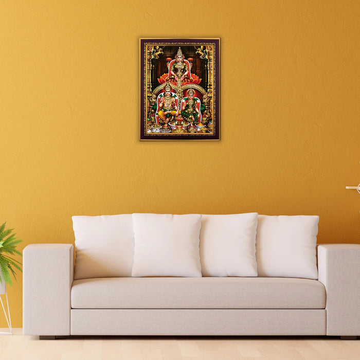 Lakshmi Kubera Dhanakarshana Photo Frame | Wall Decor/ Picture Frame For Home Temple And Pooja Rooms