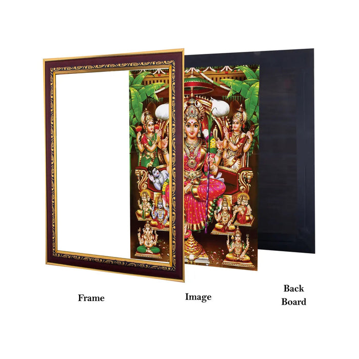 Lalita Tripura Sundari Photo Frame | Wall Decor/ Picture Frame For Home Temple And Pooja Rooms