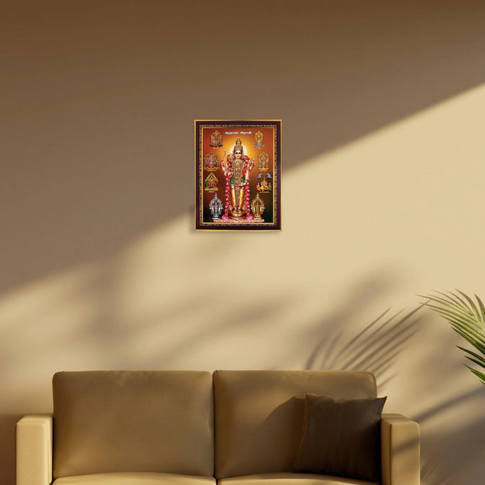 Arupadai Murugan Photo Frame | Wall Decor/ Picture Frame For Home Temple And Pooja Rooms