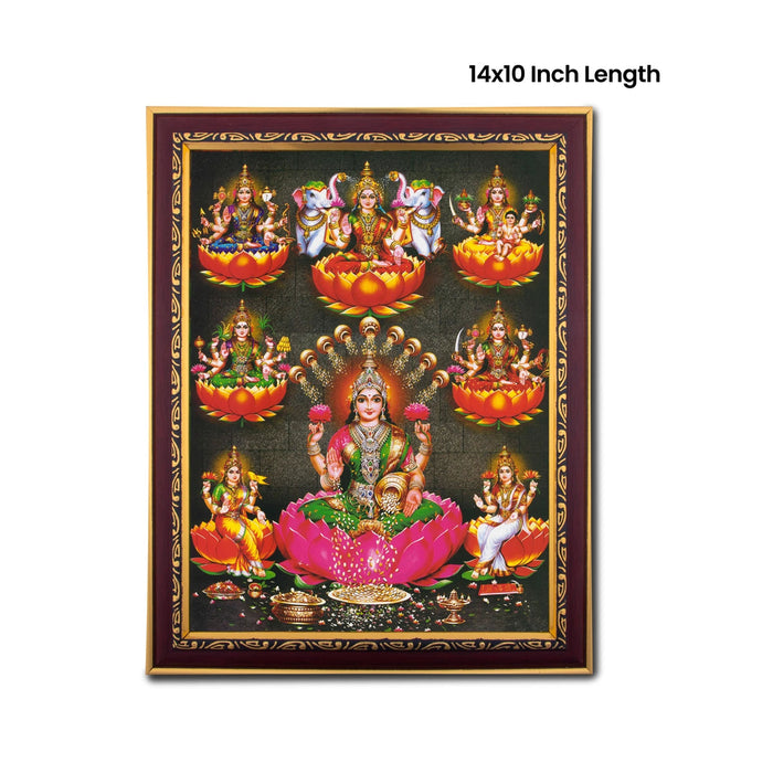 Ashtalakshmi Photo Frame | Wall Decor/ Picture Frame For Home Temple And Pooja Rooms