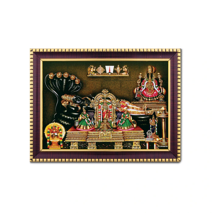 Sri Ranganathar Photo Frame | Wall Decor/ Picture Frame For Home Temple And Pooja Rooms