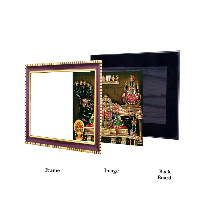 Sri Ranganathar Photo Frame | Wall Decor/ Picture Frame For Home Temple And Pooja Rooms