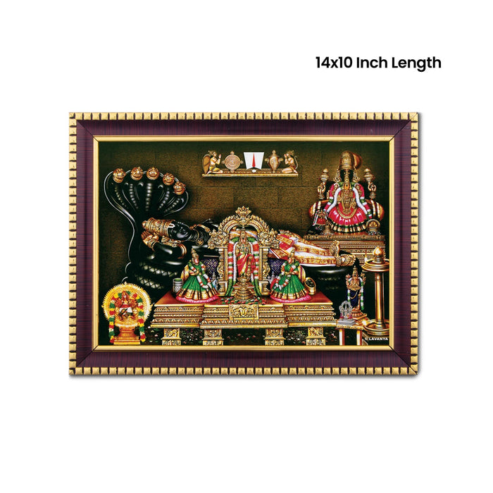 Sri Ranganathar Photo Frame | Wall Decor/ Picture Frame For Home Temple And Pooja Rooms