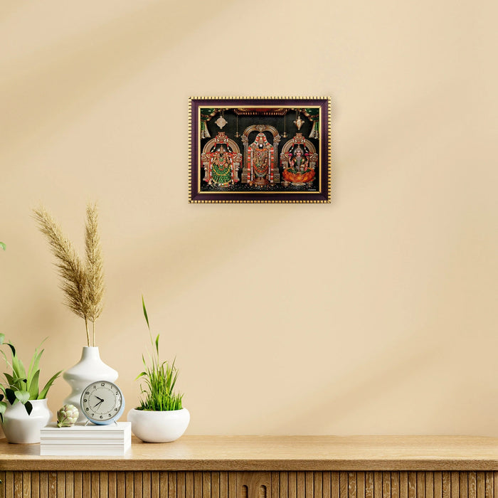 Balaji Perumal Thayar With Lakshmi Murti Photo Frame | Wall Decor/ Picture Frame For Home Temple & Pooja Rooms