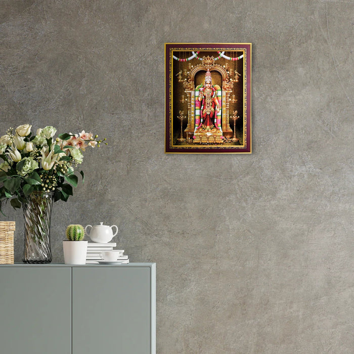 Meenakshi Amman Photo Frame | Wall Decor/ Picture Frame For Home Temple And Pooja Rooms