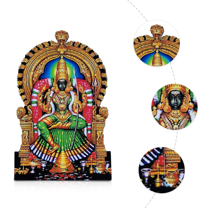 Kalikambal Cutout Stand - 6 x 4 Inches | Kaligambal Photo Holder / Picture Stand for Home Decor