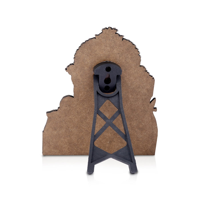 Kamatchi With Maha Periyava Photo Stand - 6 x 5 Inches | Cutout Holder/ Picture Stand for Pooja Room