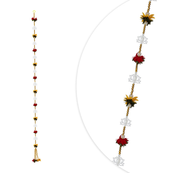 Side Thoran - 5 Feet | 2 Pcs / Hanging Decor / Fancy Ladi / Decorative Thoranam for Festivals
