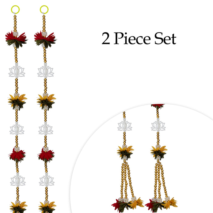 Side Thoran - 5 Feet | 2 Pcs / Hanging Decor / Fancy Ladi / Decorative Thoranam for Festivals