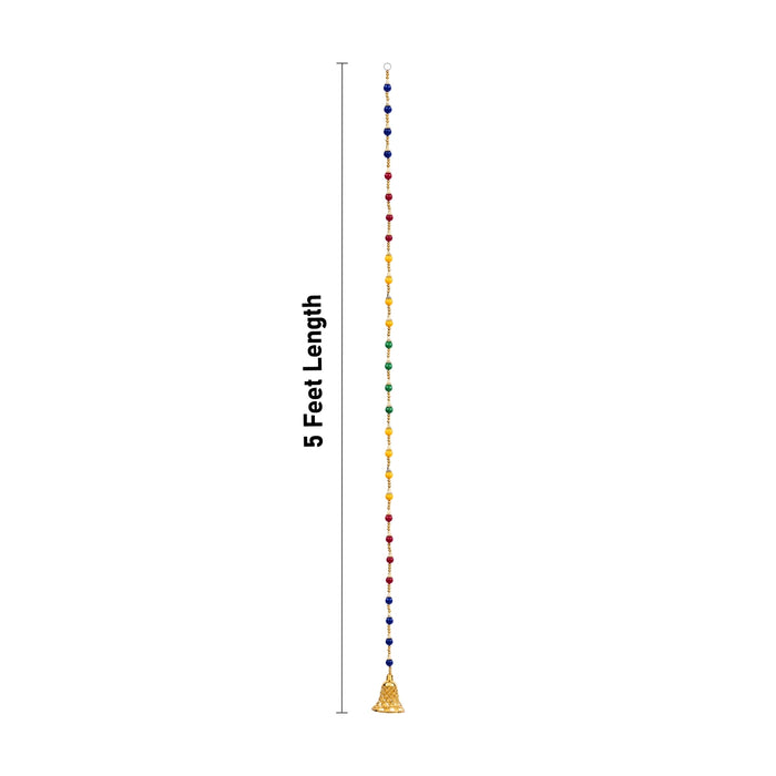 Fancy Toran - 5 Feet | 2 Pcs / Thoranam / Door Hanging / Beads Design Bandanwar / Entrance Decor