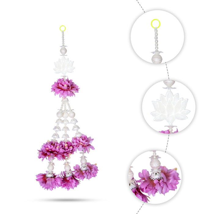 Side Thoran - 1 Feet | 2 Pcs/ Artificial Flower Bandhawar/ Fancy Ladi/ Decorative Thoranam for Home Decor