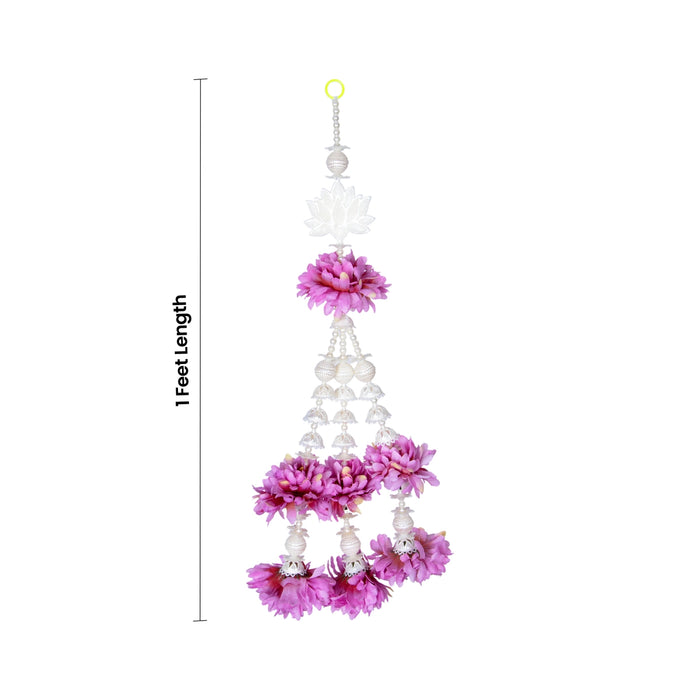Side Thoran - 1 Feet | 2 Pcs/ Artificial Flower Bandhawar/ Fancy Ladi/ Decorative Thoranam for Home Decor