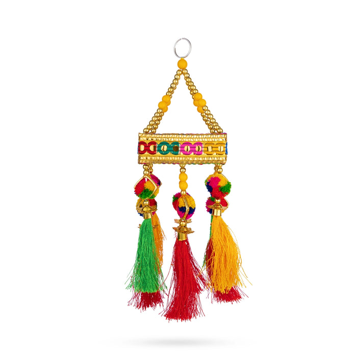 Jhumar Wall Decor - 9.5 Inches | Elegant Hanging Ornament / Decorative Jhoomar for Living Room & Entrance