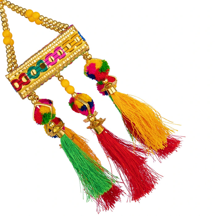 Jhumar Wall Decor - 9.5 Inches | Elegant Hanging Ornament / Decorative Jhoomar for Living Room & Entrance
