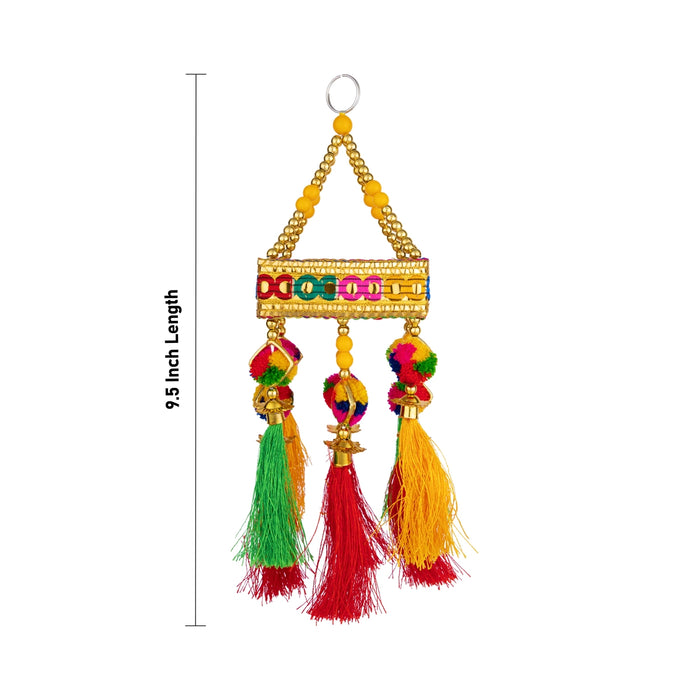 Jhumar Wall Decor - 9.5 Inches | Elegant Hanging Ornament / Decorative Jhoomar for Living Room & Entrance