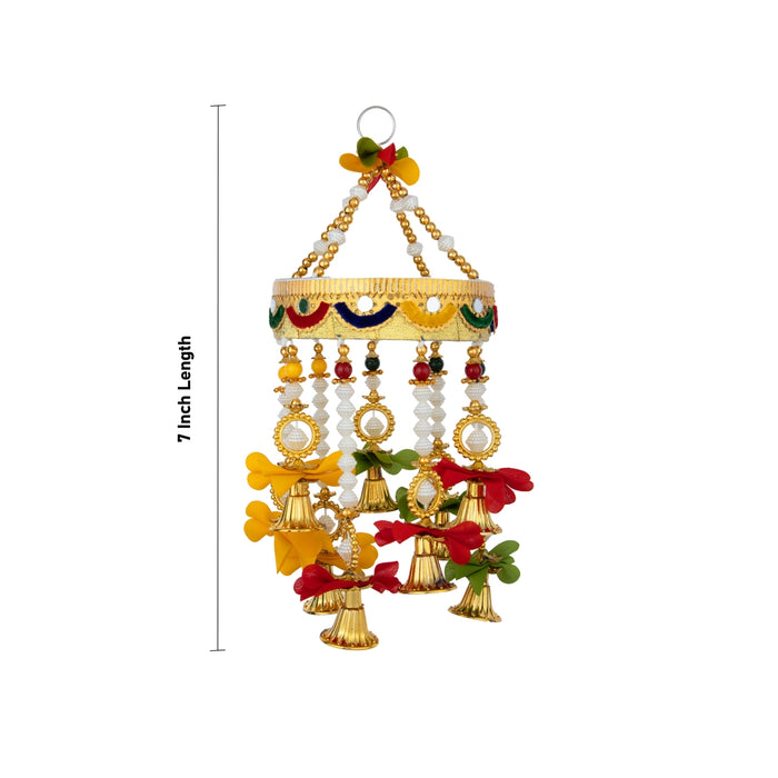 Jhumar - 7 Inches | Decorative Wall Hanging / Elegant Home Decor for Festivals & Special Occasions