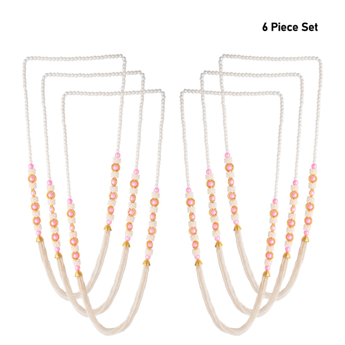 Swagatam Mala - 18 Inches | 6 Pcs/ Swagat patka/ Garland for Welcoming Guest & Milni Ritual