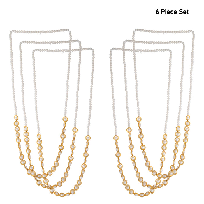 Swagat Mala - 18 Inches | 6 Pcs/ Welcome Mala/ Swagatam Mala/ Swagat patka For Welcoming & Greeting Garland