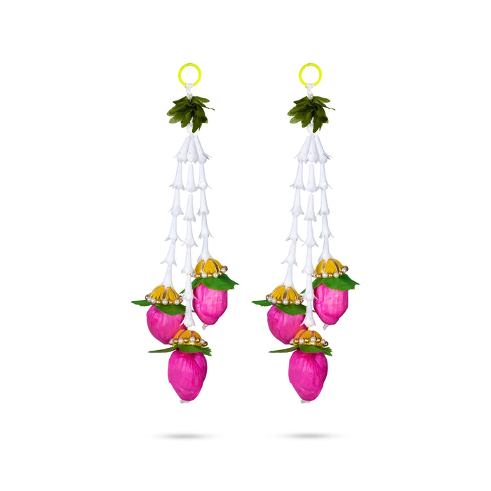 Lotus Design Toran - 1 Feet | Thoranam / Decorative Bandanwar / Door Hanging Entrance Decor