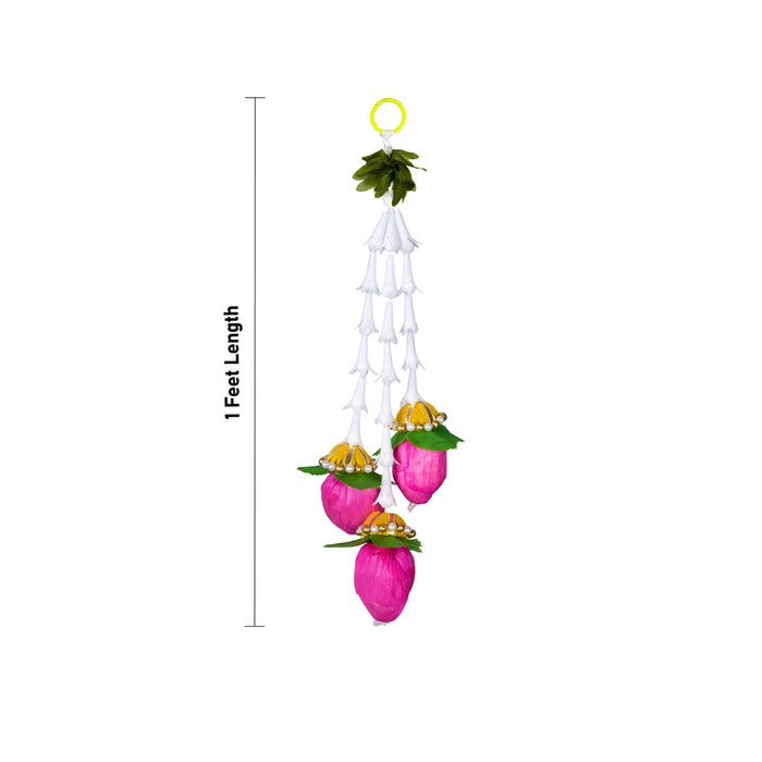 Lotus Design Toran - 1 Feet | Thoranam / Decorative Bandanwar / Door Hanging Entrance Decor